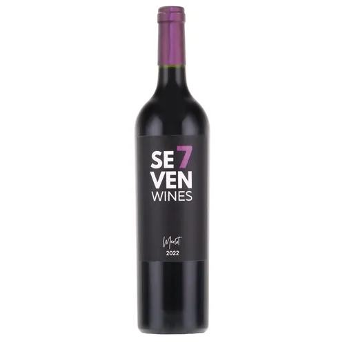 SEVEN Wines Merlot wine bottle